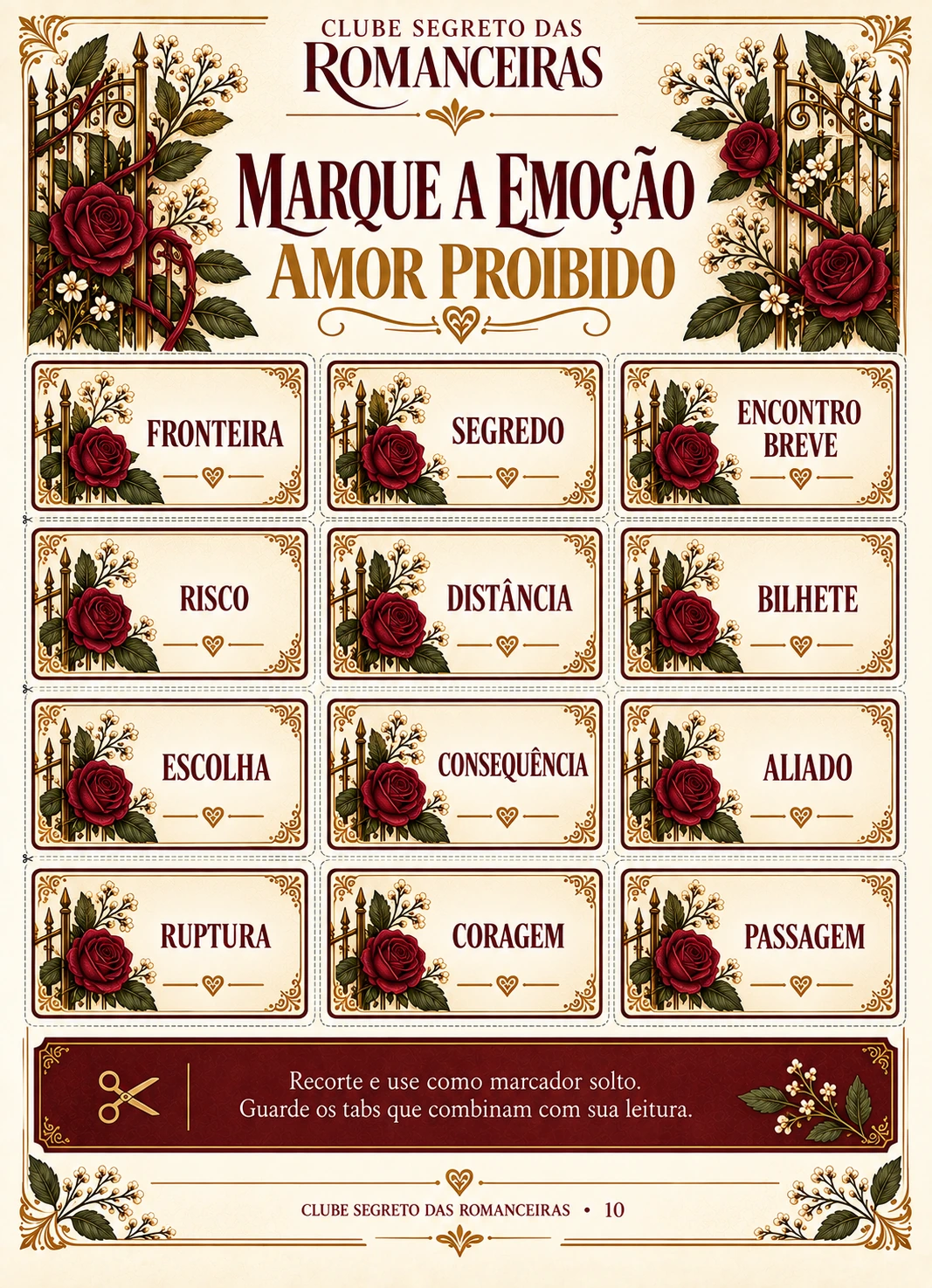 Clube Segreto das Romanceiras — Marque a emoção · Amor proibido